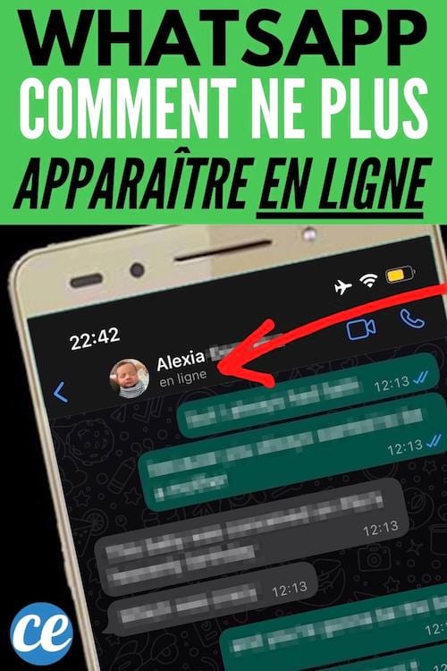 Comment ne plus apparaître en ligne sur whatsapp quand on est connecté