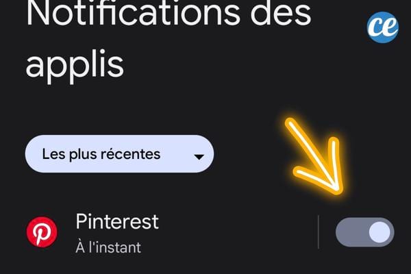 Alerte des notifications sur téléphone