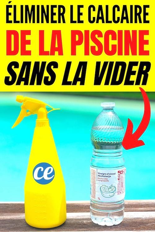 éliminer le calcaire de la piscine avec du vinaigre blanc