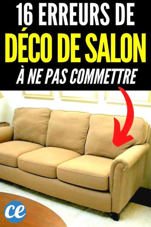 Un canapé qui n'a pas de coussins dessus est une erreur de déco à la maison