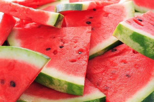 Plusieurs morceaux de pastèques