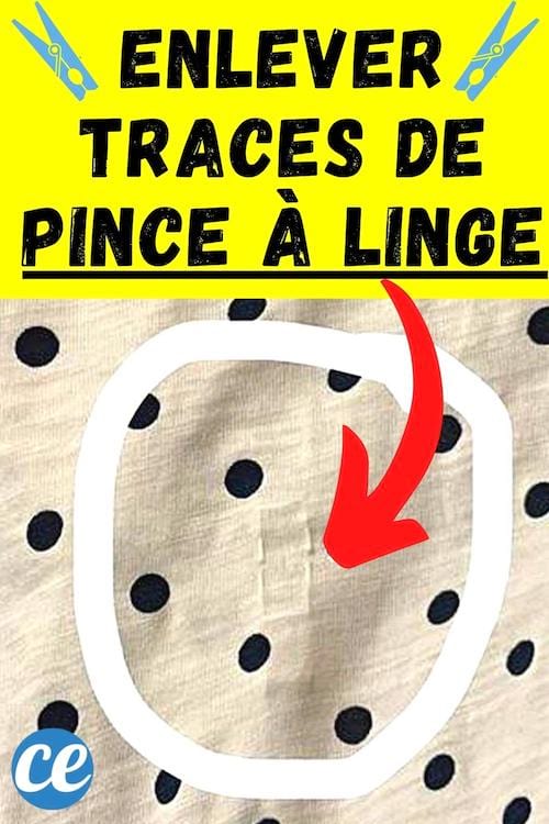 épingles à linge sur un short à carreaux, astuces pour l'enlever
