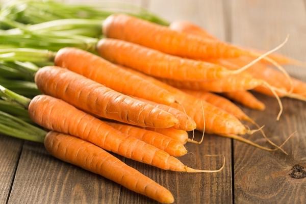 Plusieurs carottes l'une sur l'autre 