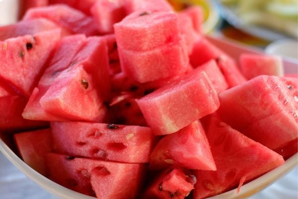 Plusieurs morceaux de pastèque