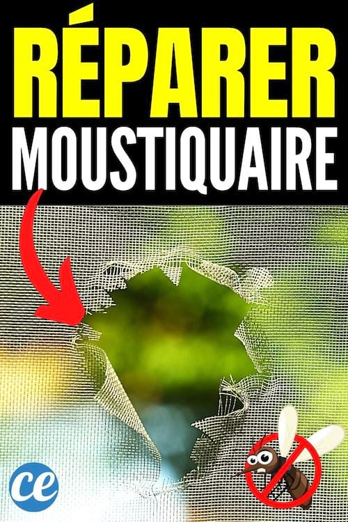 comment réparer une moustiquaire trouée avec des astuces faciles