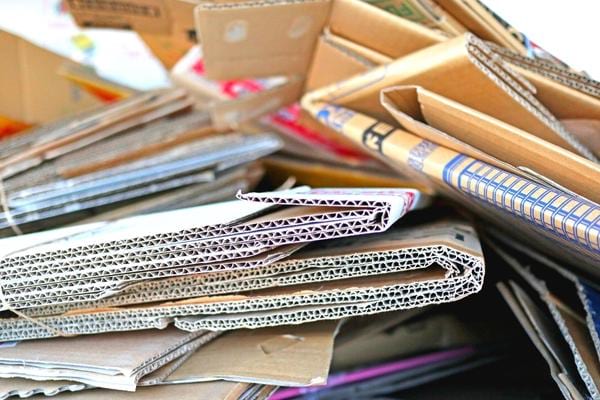 Un tas de vieux cartons accumulés qui attire les cafards