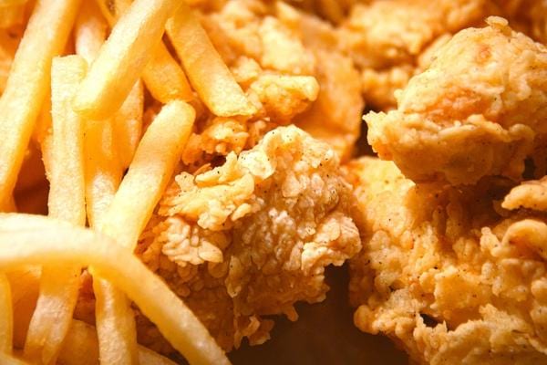 Des aliments frits difficile à digérer