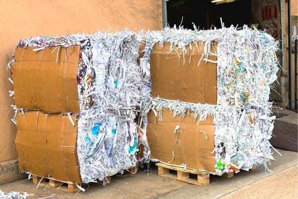 Des ballots de papier recyclé qui polluent moins l'eau