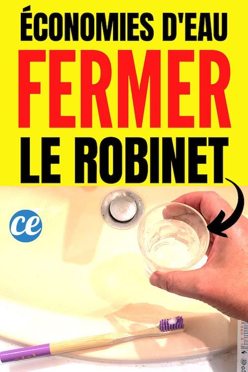 Remplir un verre d'eau quand on se lave les dents pour faire des économies