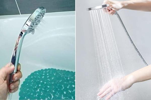 Une douche économique avec un jet puissant d'eau