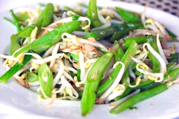 Une salade avec du soja difficile à digérer