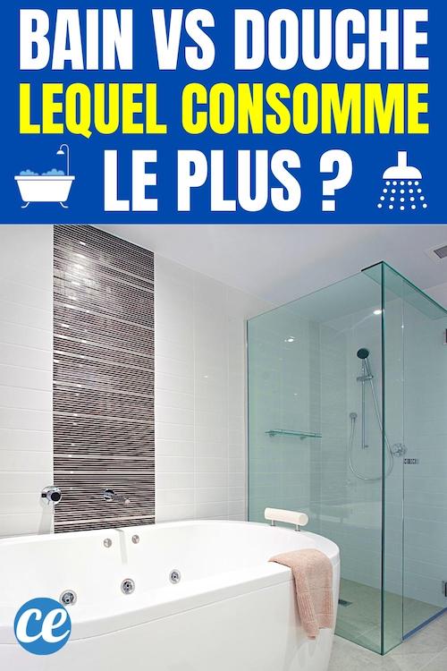 Bain ou Douche Lequel Consomme le Plus d'Eau