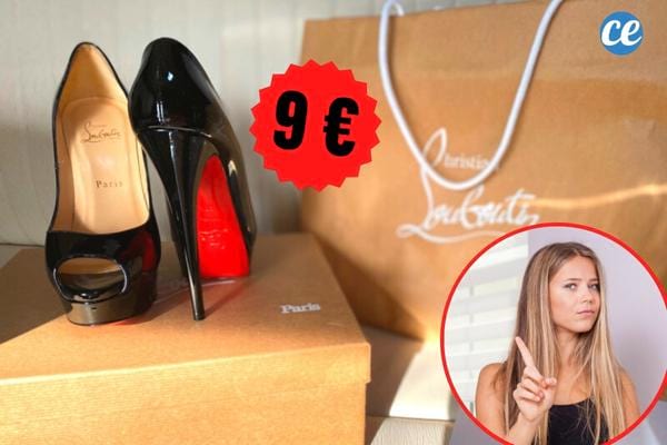 Paire de talons louboutin à neuf euros