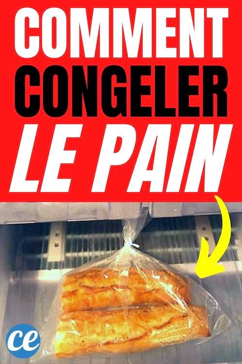 Des morceaux de baguettes de pain dans le congélateur pour les conserver des mois