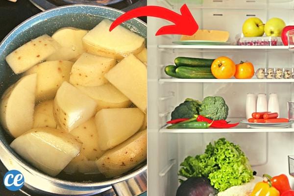 pomme de terre cuite astuce de conservation au frigo 