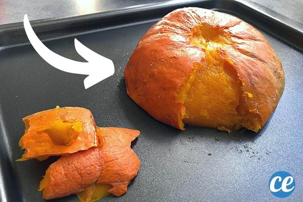 Faites cuire le potiron AVANT de l’éplucher et la peau s’enlève toute seule !