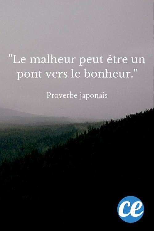 Le malheur peut être un pont vers le bonheur.