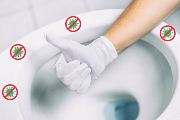 Aucun germe sur la cuvette