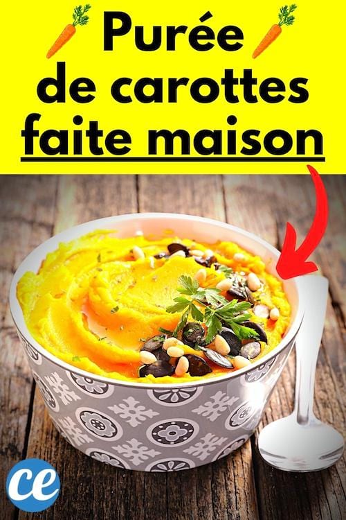 Une recette de purée de carottes faite maison facile et rapide à faire