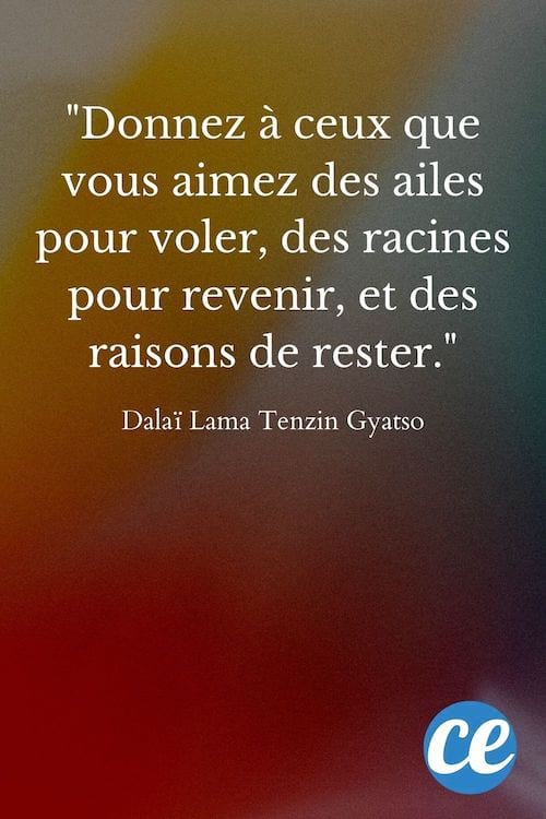 Donnez à ceux que vous aimez des ailes pour voler