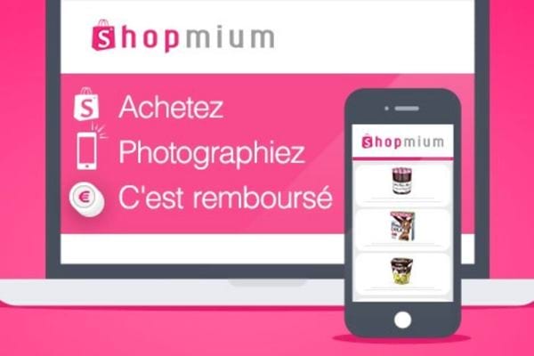 Application Shopmium sur mobile