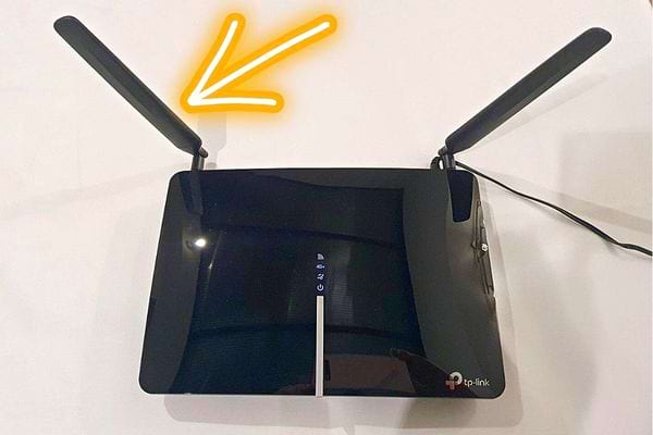 Les antennes de la box