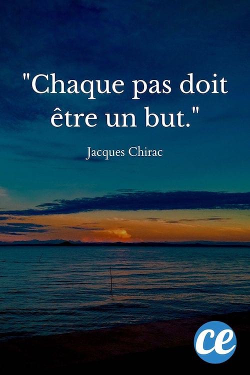 Chaque pas doit être un but