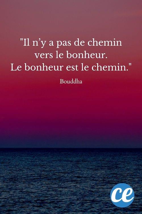 Il n’y a pas de chemin vers le bonheur. Le bonheur est le chemin