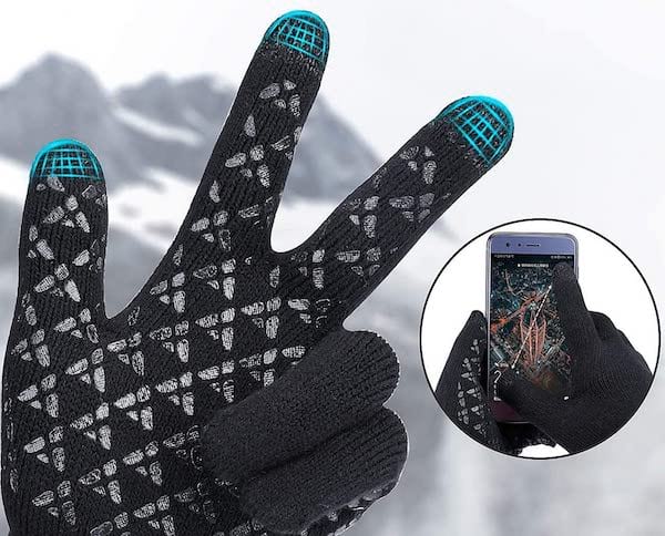 Une paire de gants anti-dérapante pour l'hiver