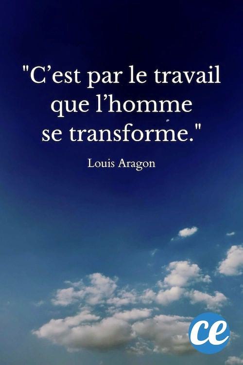 C’est par le travail que l’homme se transforme