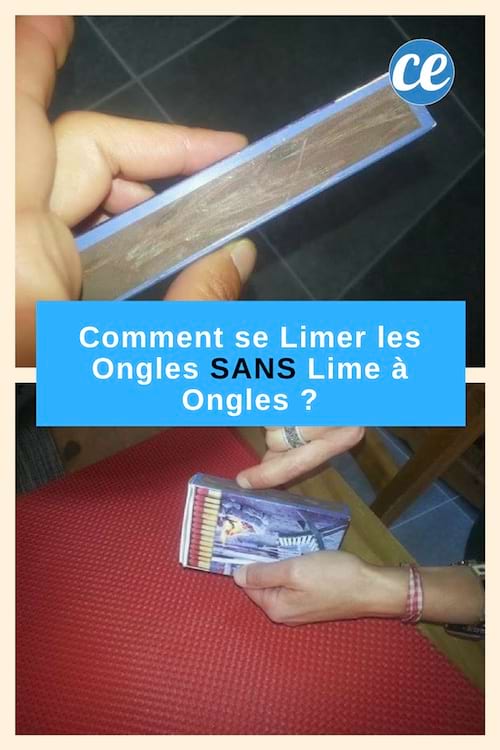 Une boite d'allumettes est utilisée pour limer les ongles