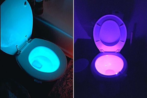 Des lumières led dans les toilettes 