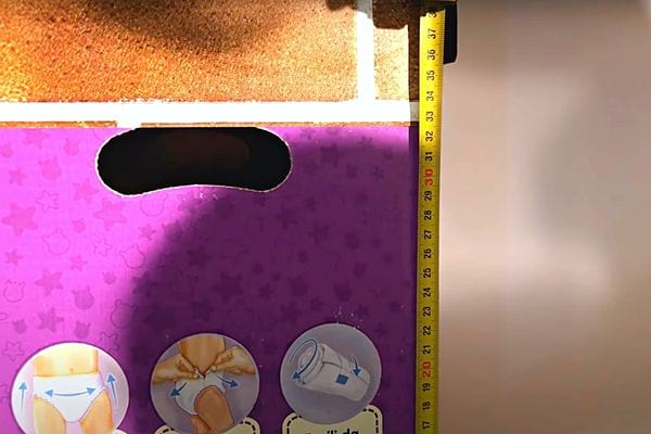 Les mesures de la fausse cheminée