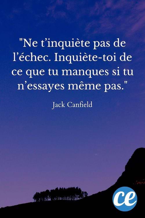 Ne t’inquiète pas de l’échec