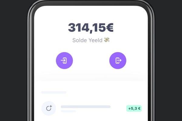 Une somme de dépense sur smartphone