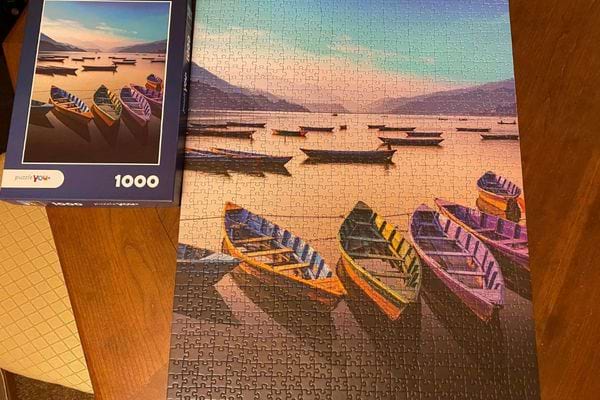 Un puzzle personnalisé pour s'occuper l'hiver avec des bateaux