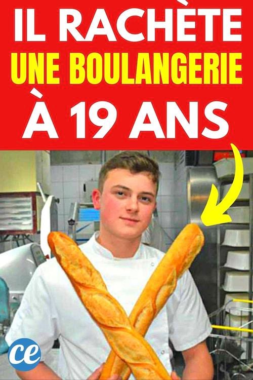 Bryan Jonniaux jeune boulanger de 19 ans dans sa boulangerie devant du pain