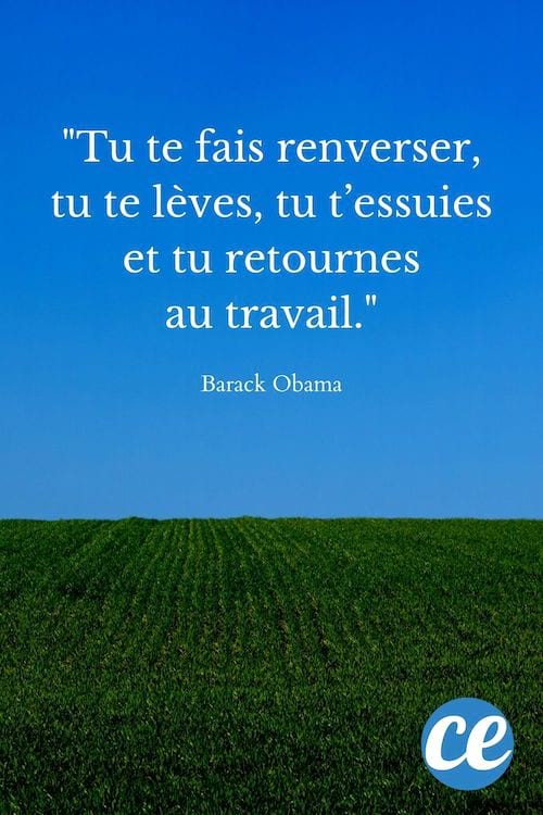 Tu te fais renverser, tu te lèves, tu t’essuies et tu retournes au travail