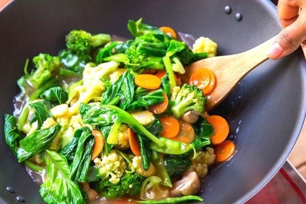 Une assiette de légume