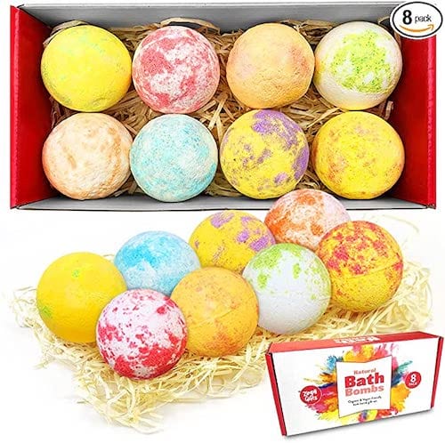 8 set de bombes boule de bain fleurie