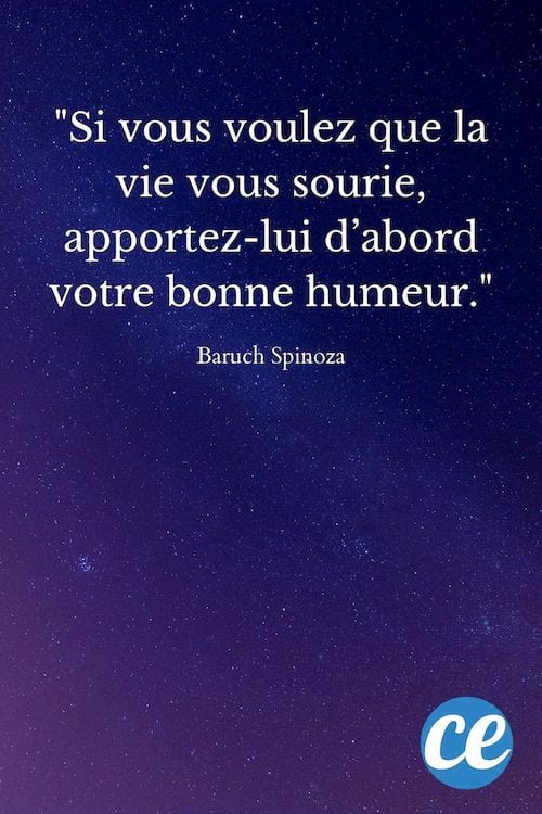 Si vous voulez que la vie vous sourie, apportez-lui d’abord votre bonne humeur