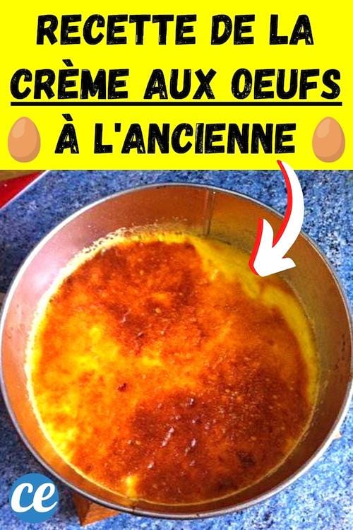 La recette de la crème aux oeufs à l'ancienne de ma grand-mère
