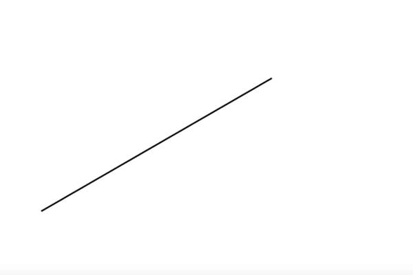 Une ligne horizontale noire