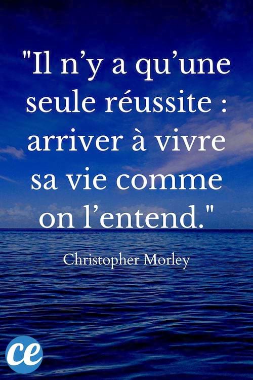 Il n’y a qu’une seule réussite : arriver à vivre sa vie comme on l’entend