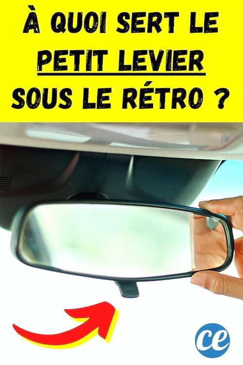 Le levier sous le rétroviseur dans une voiture avec son utilité