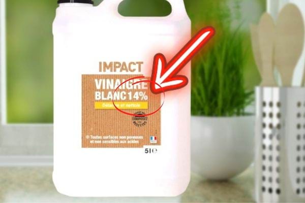 bidon de vinaigre blanc à 14%