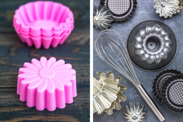 moules en silicone ou en fer pour la pâtisserie