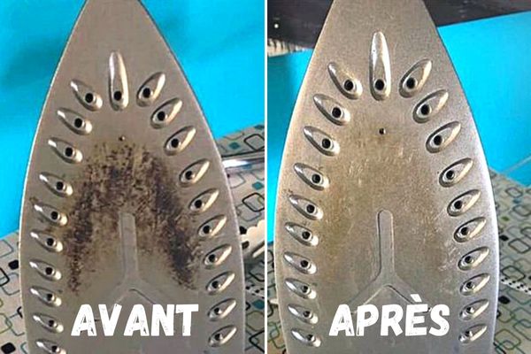 L'Astuce pour Nettoyer la Semelle du Fer à Repasser Noircie.