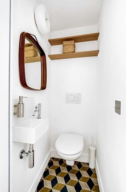 Photos et idées déco de WC et toilettes avec un plan de toilette beige -  Janvier 2024