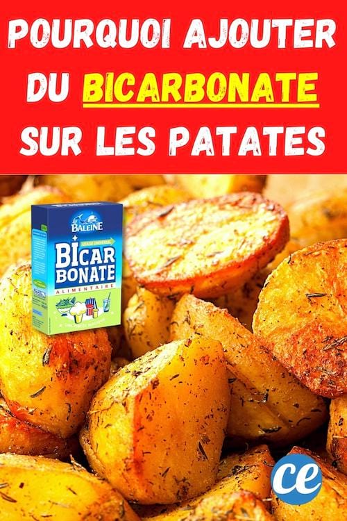 Une boîte de bicatbonate de soude pour en saupoudrer sur les pommes de terre